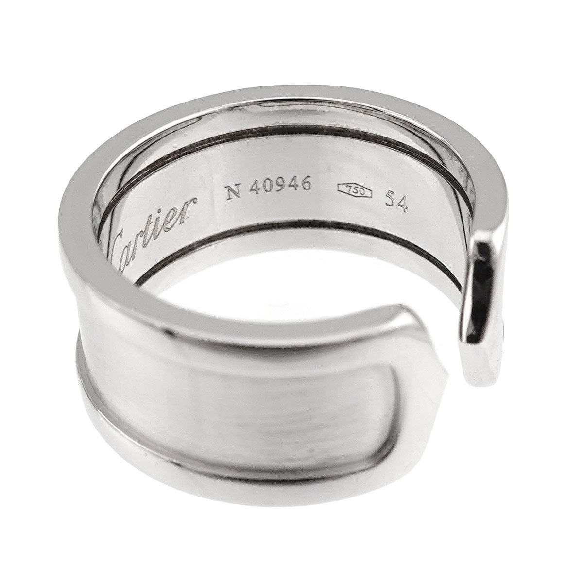 C2 2C Ring 18K White Gold 750 size54 6.75(US)