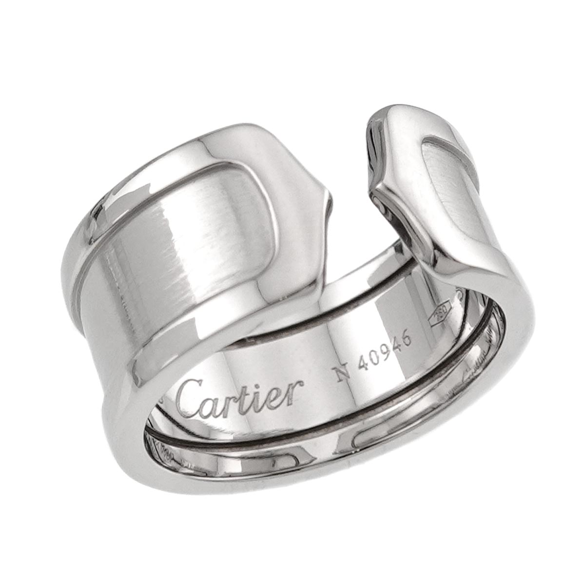 C2 2C Ring 18K White Gold 750 size54 6.75(US)