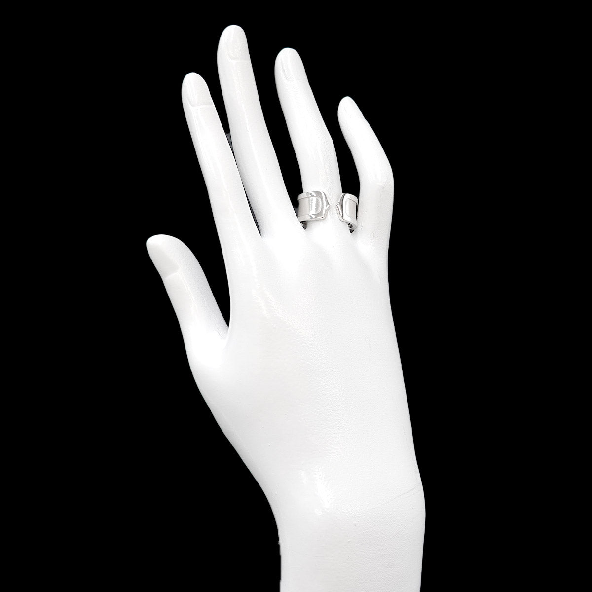 C2 2C Ring 18K White Gold 750 size54 6.75(US)