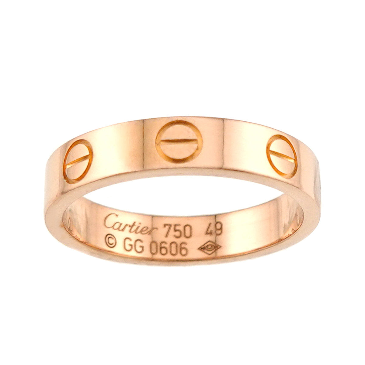 Mini Love Ring 18K Pink Gold 750 size49 4.75-5(US)