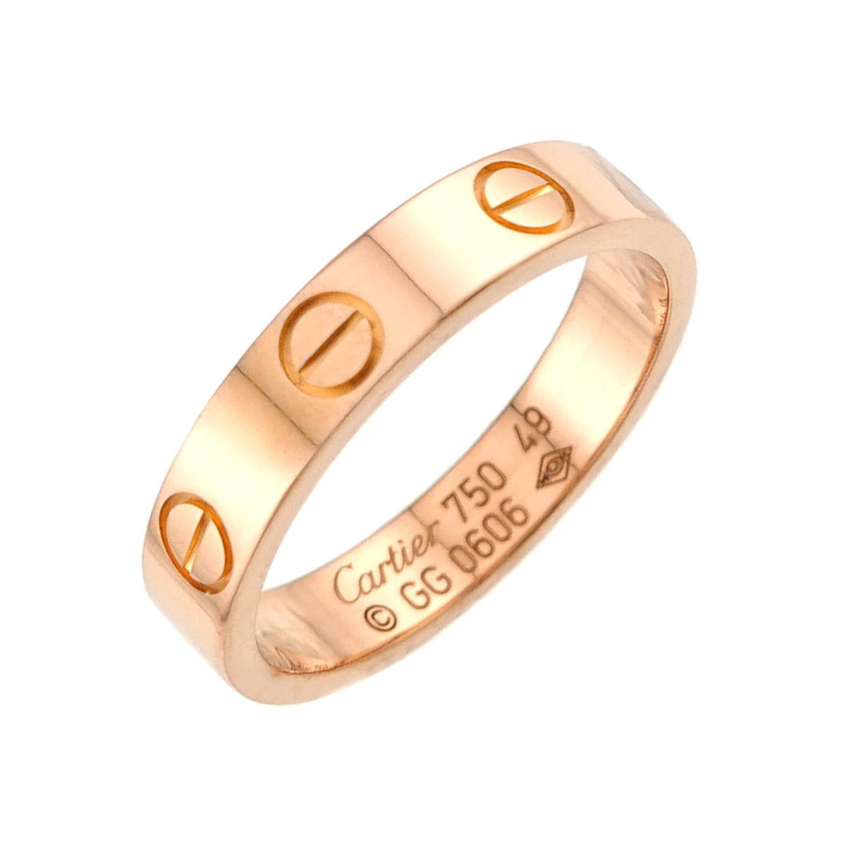 Mini Love Ring 18K Pink Gold 750 size49 4.75-5(US)