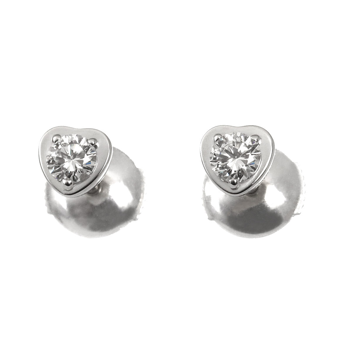 Diamants Legers Diamond Earrings Pierced 18K WG 750