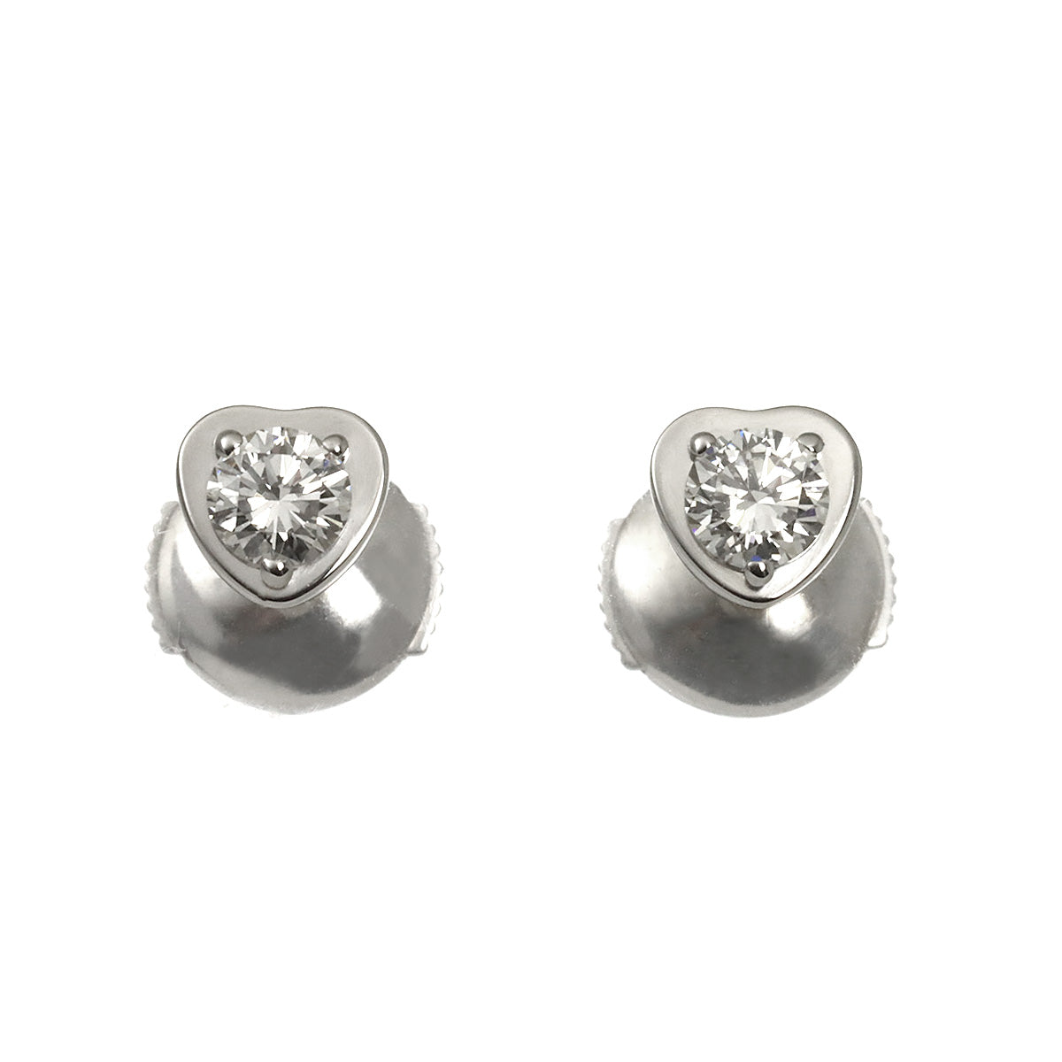 Diamants Legers Diamond Earrings Pierced 18K WG 750