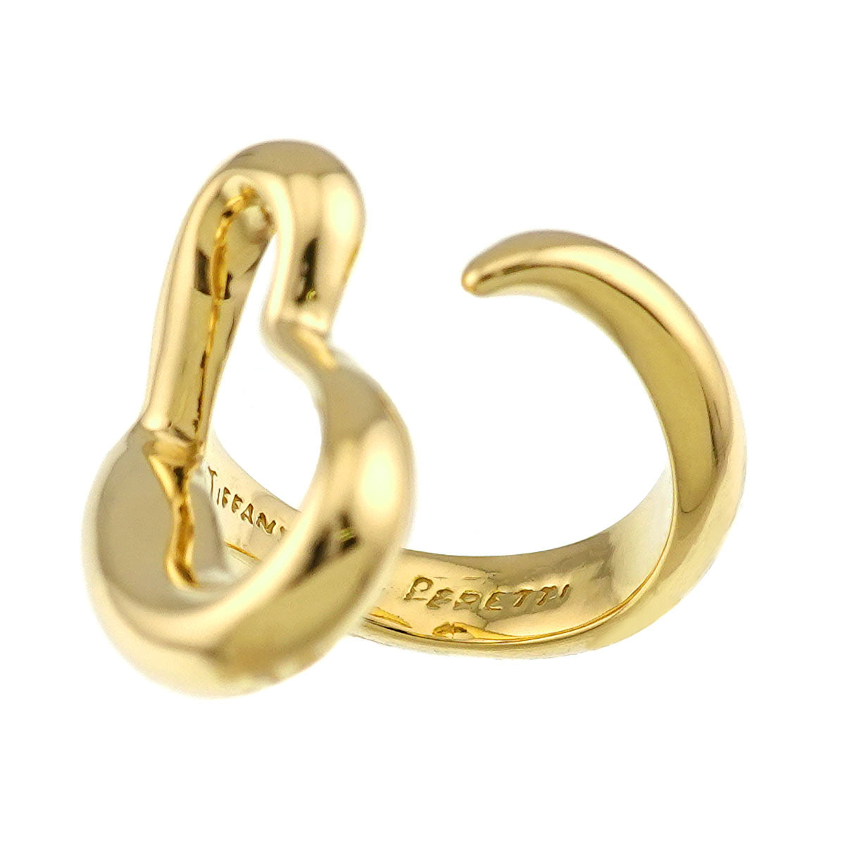 Open Heart Ring 18K YG 750 Size4-4.5(US)