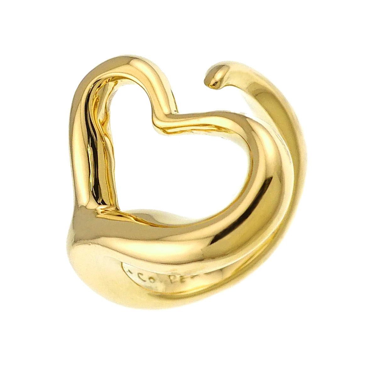 Open Heart Ring 18K YG 750 Size4-4.5(US)