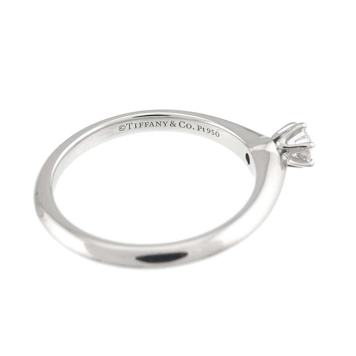Diamond 0.18ct I/VS1/3EX Ring Pt Platinum Size5.25-5.5(US)