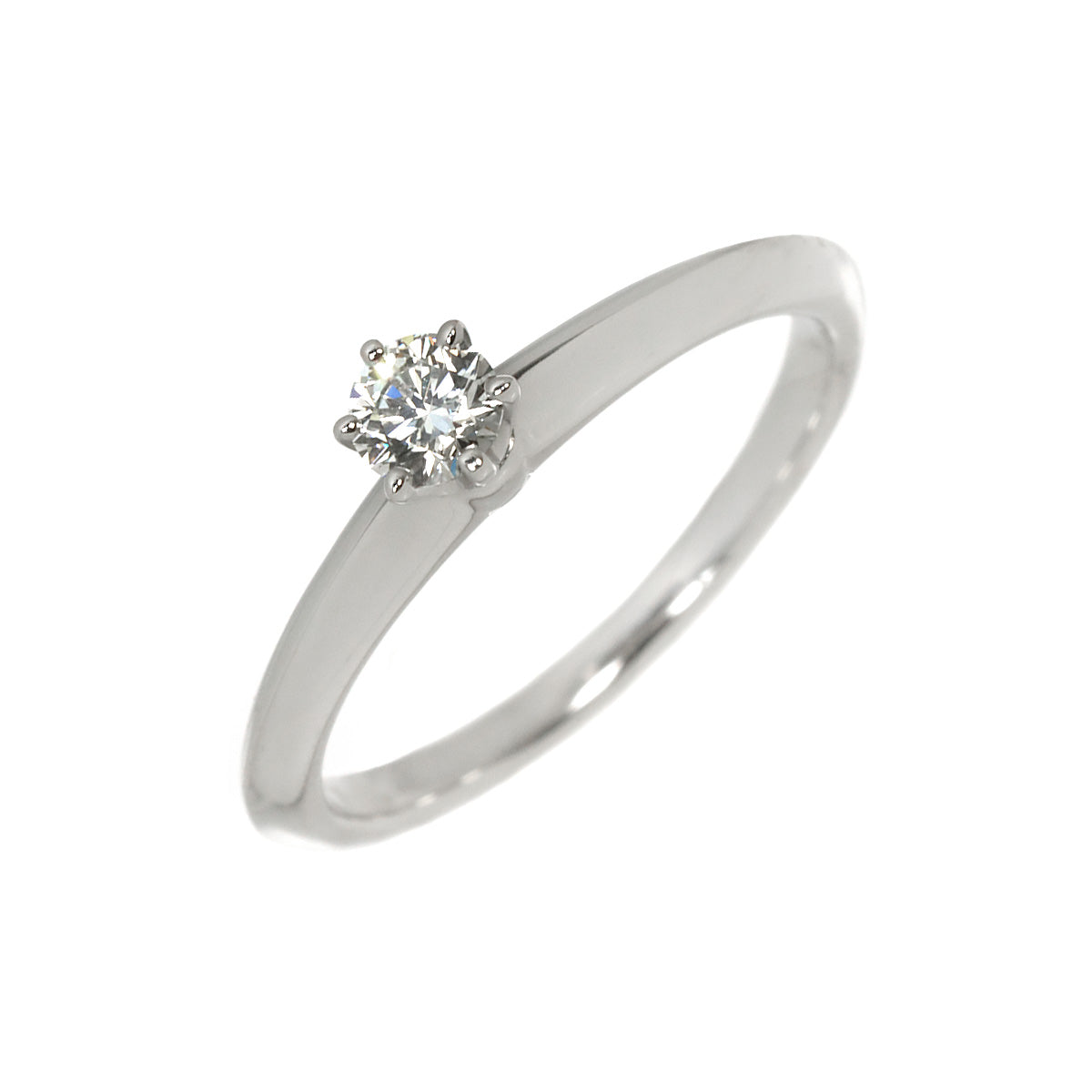 Diamond 0.18ct I/VS1/3EX Ring Pt Platinum Size5.25-5.5(US)