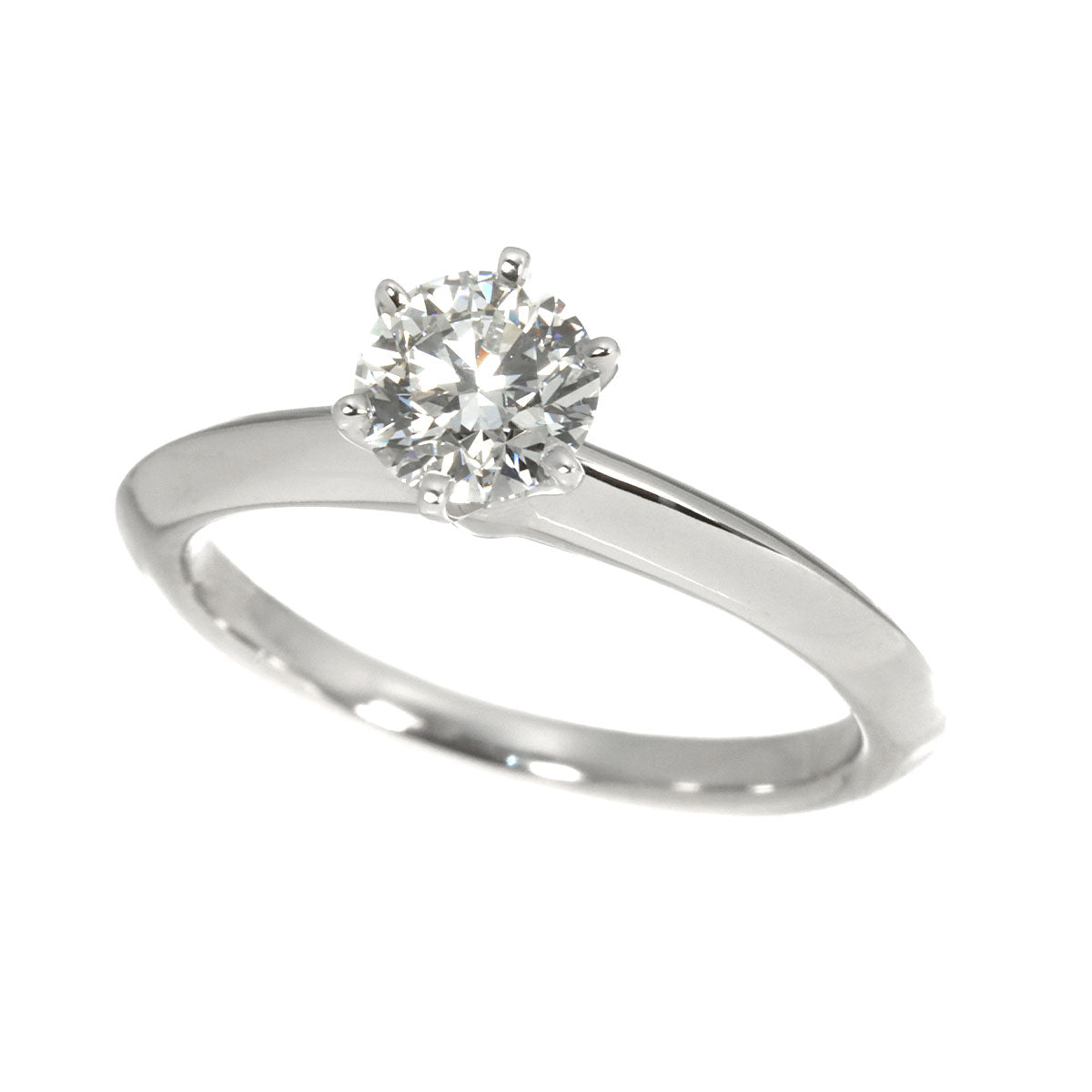 Diamond 0.55ct G/VS1/3EX Ring Platinum Size4.5(US)