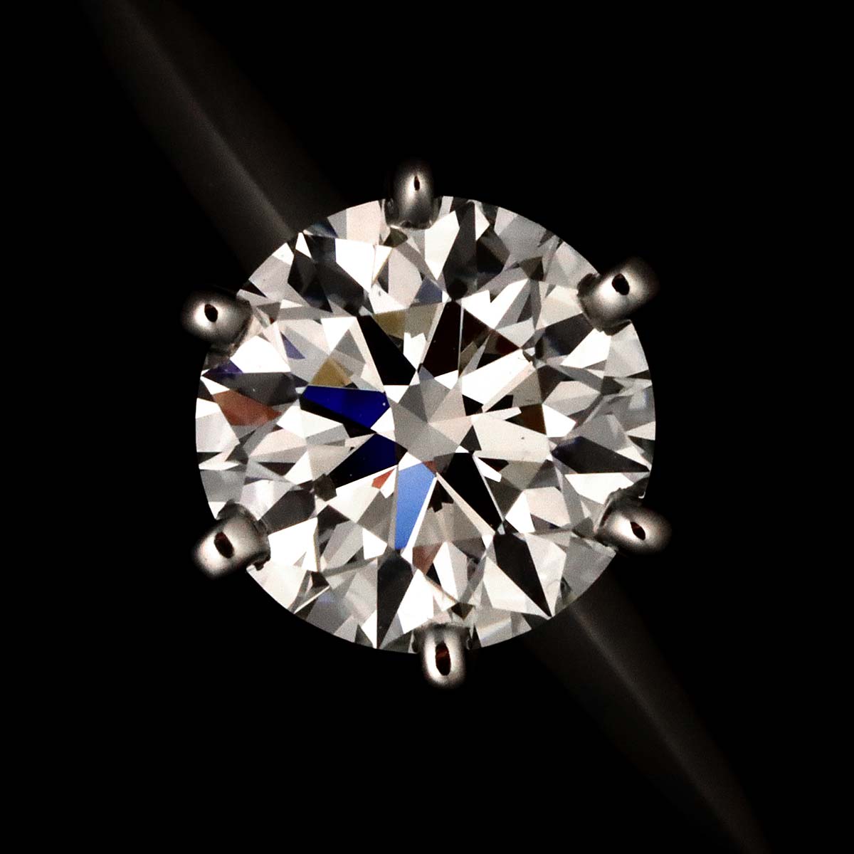 Diamond 0.55ct G/VS1/3EX Ring Platinum Size4.5(US)