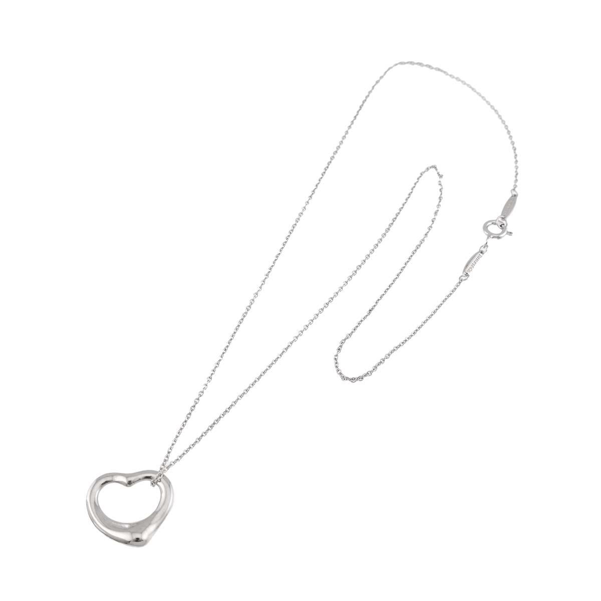 Open Heart Necklace Silver 925