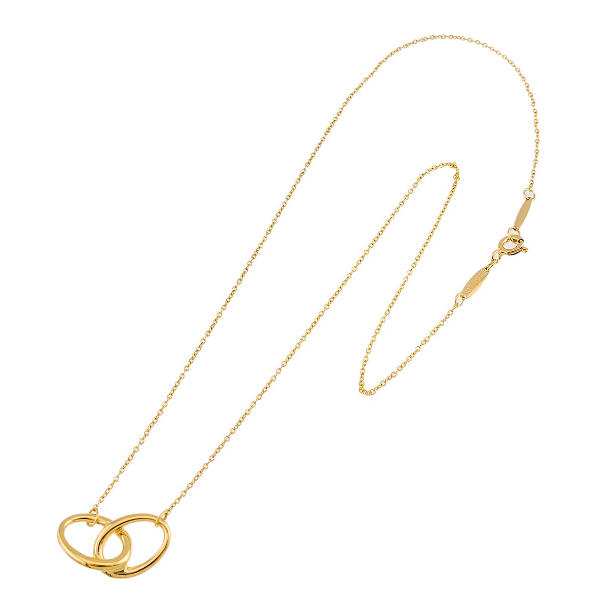 Double Loop Necklace 18K Yellow Gold 750
