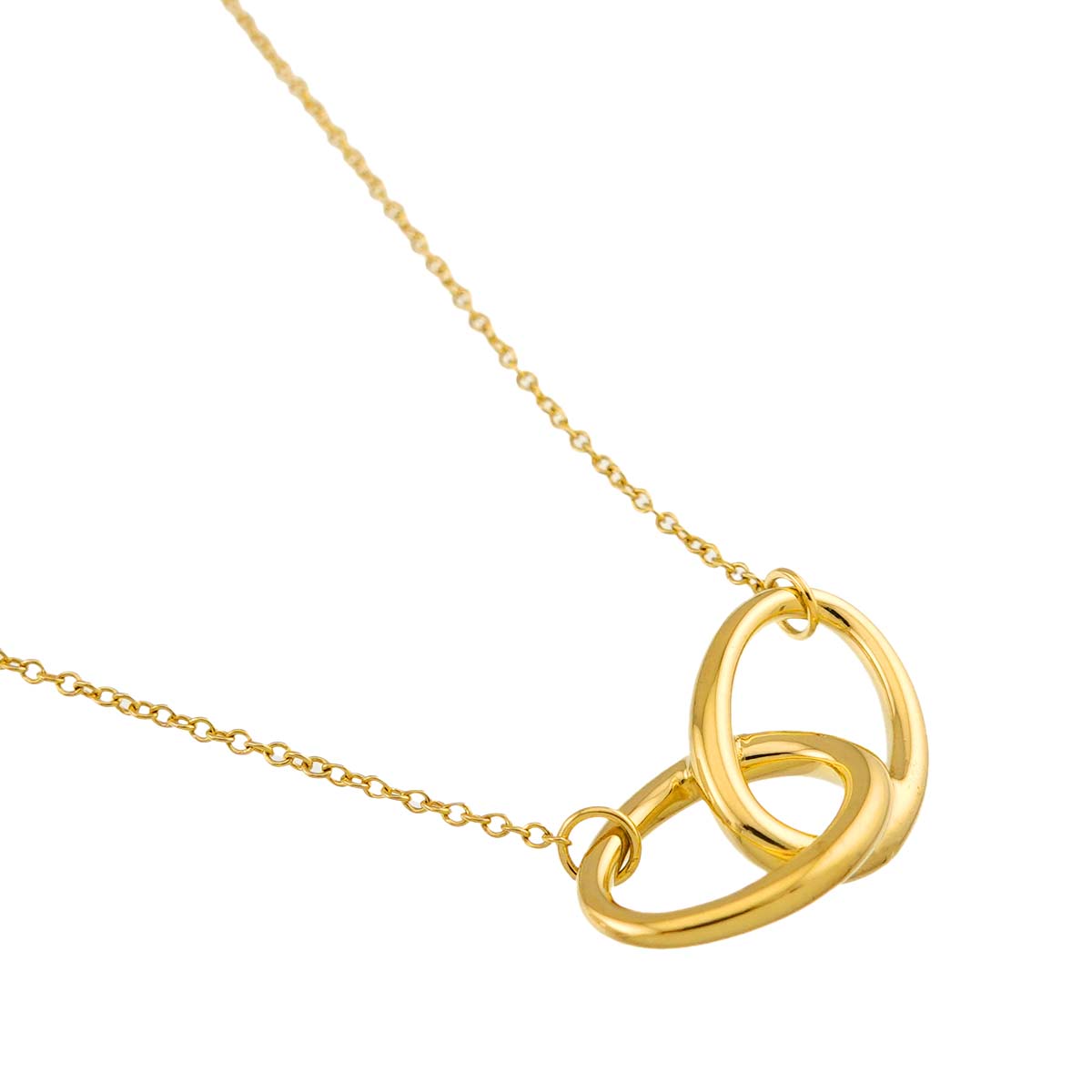 Double Loop Necklace 18K Yellow Gold 750