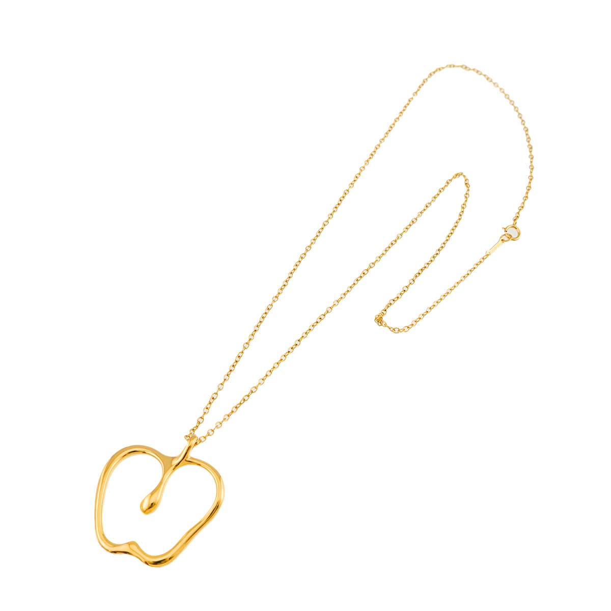 Apple Motif Necklace 18K Yellow Gold 750