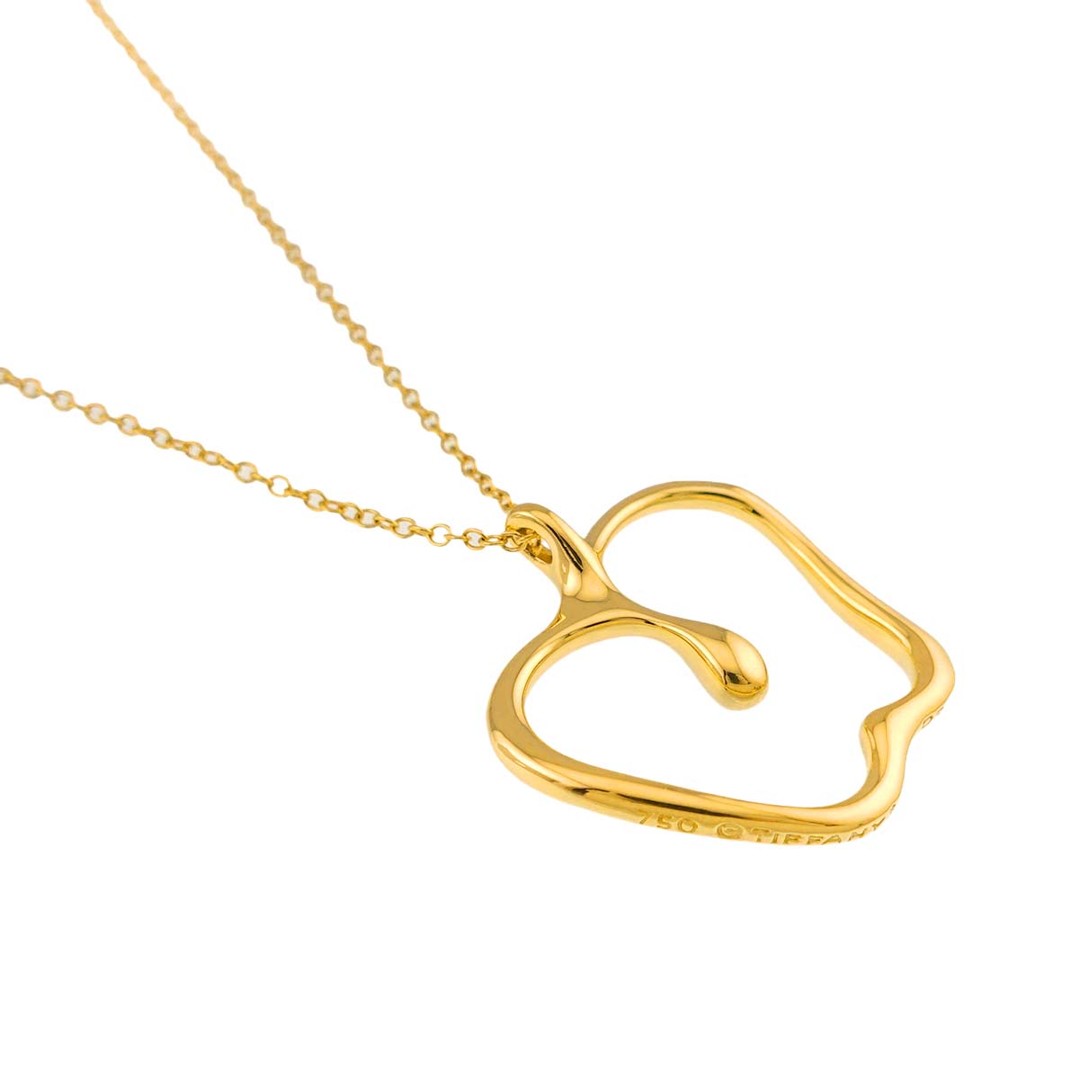 Apple Motif Necklace 18K Yellow Gold 750