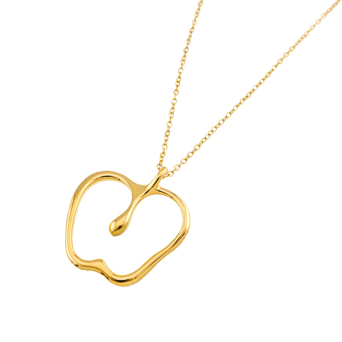 Apple Motif Necklace 18K Yellow Gold 750