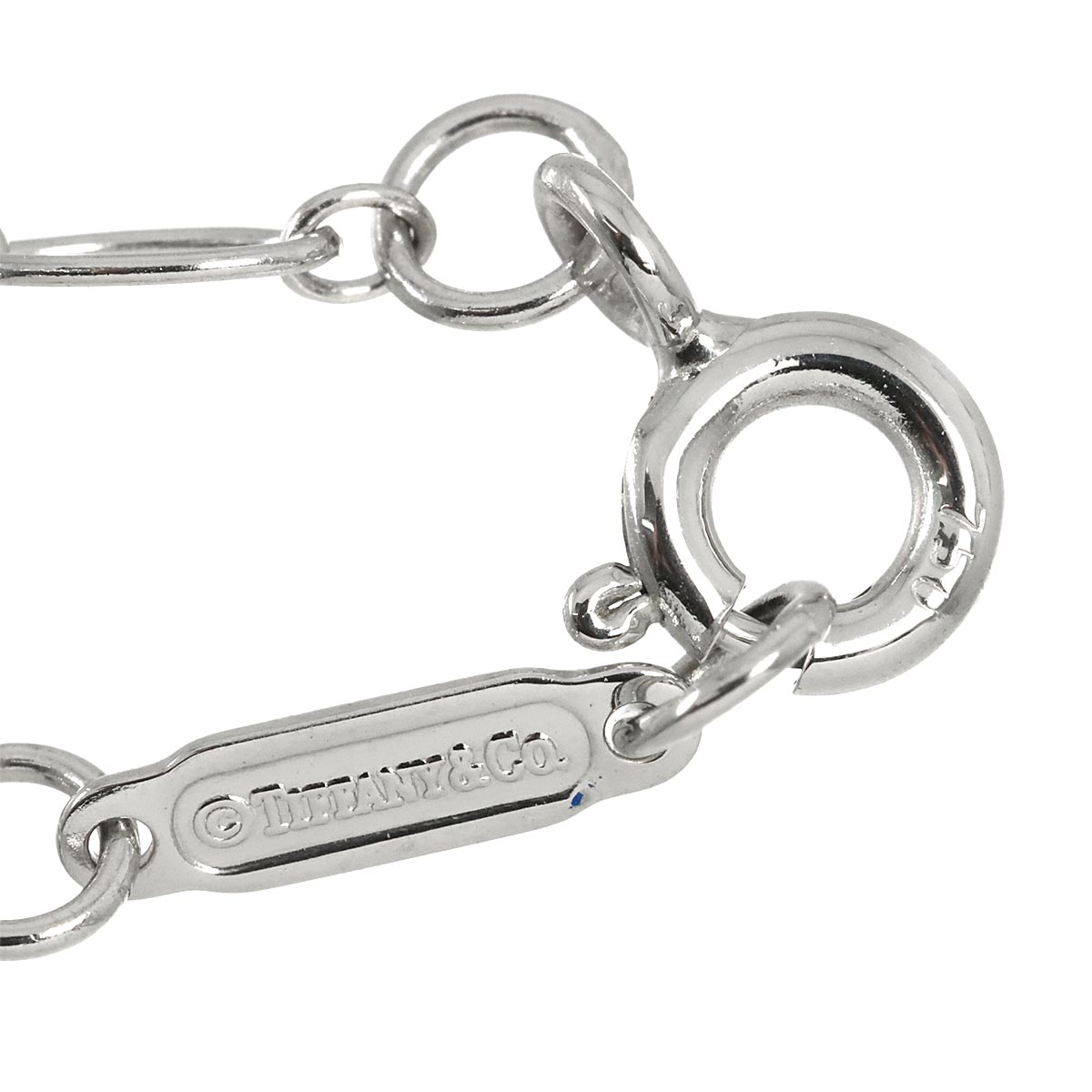 Heart Key Diamond Necklace 18K White Gold 750
