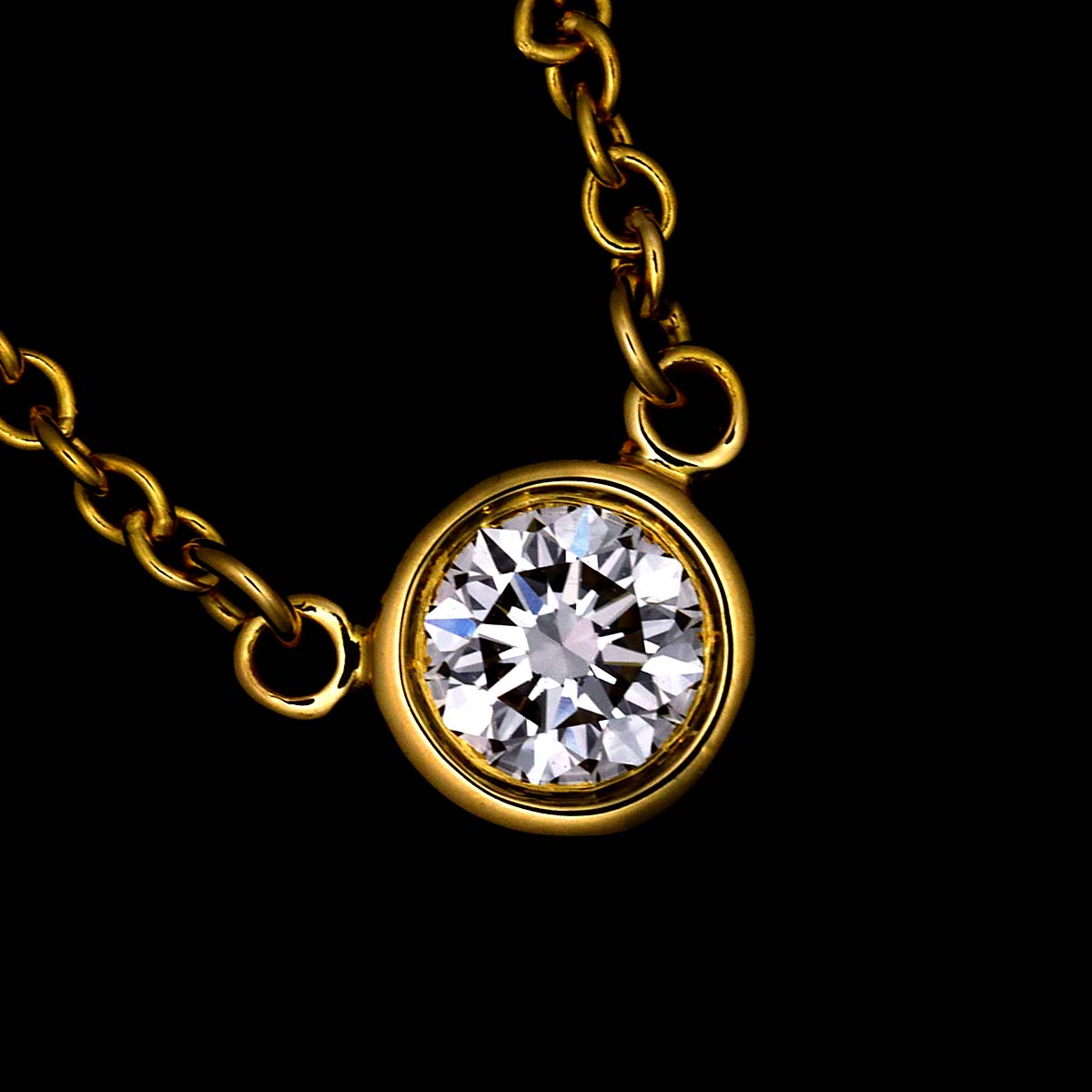 By The Yard Diamond Necklace 18K YG 750