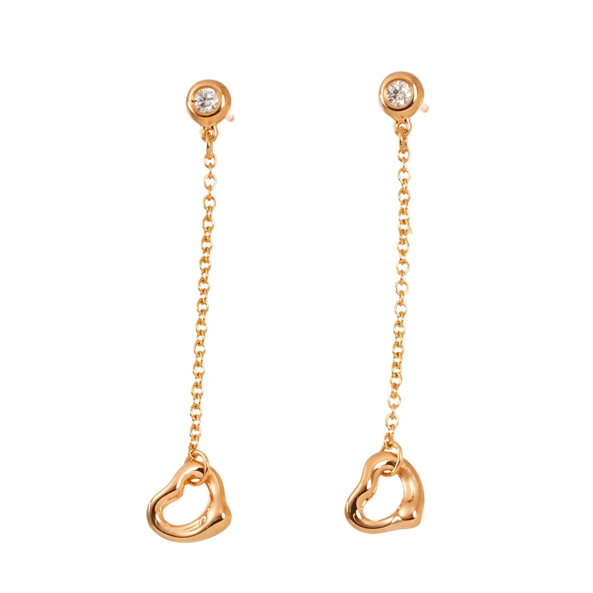 By The Yard Diamond Earrings Pierced 18K PG 750