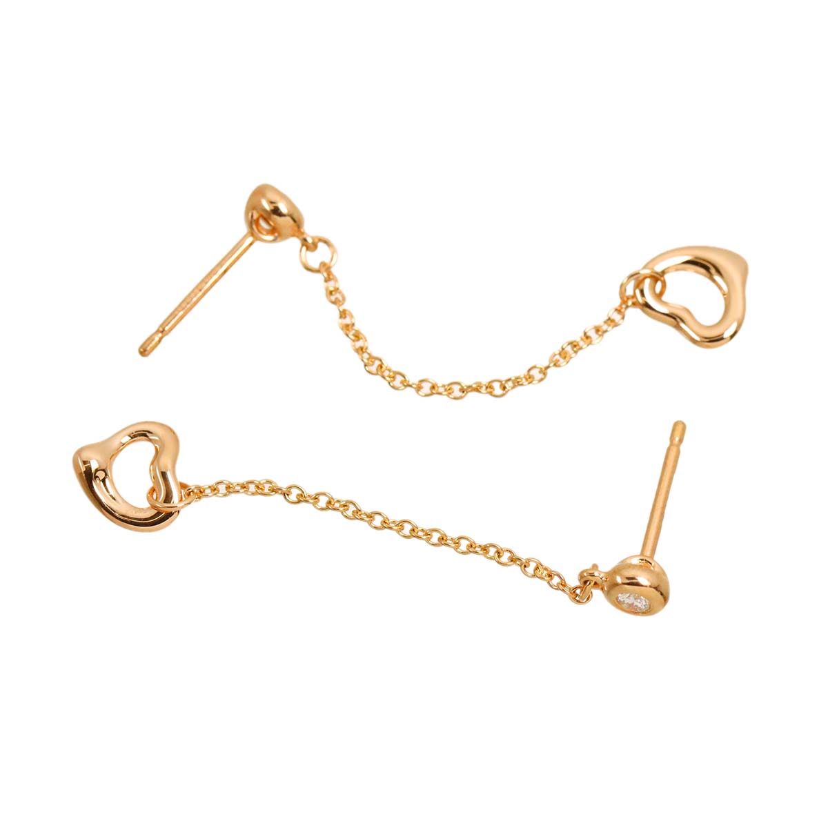 By The Yard Diamond Earrings Pierced 18K PG 750