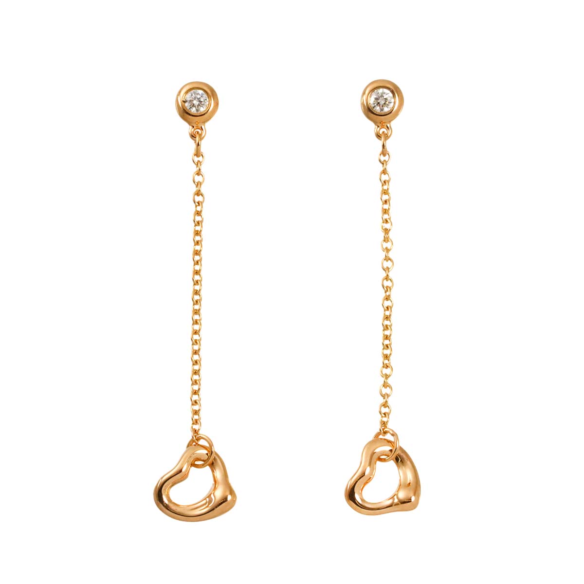 By The Yard Diamond Earrings Pierced 18K PG 750