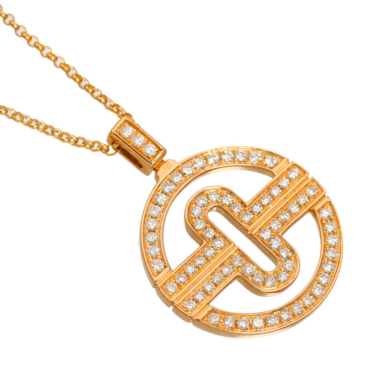 Parentesi Diamond Necklace 18K Pink Gold 750
