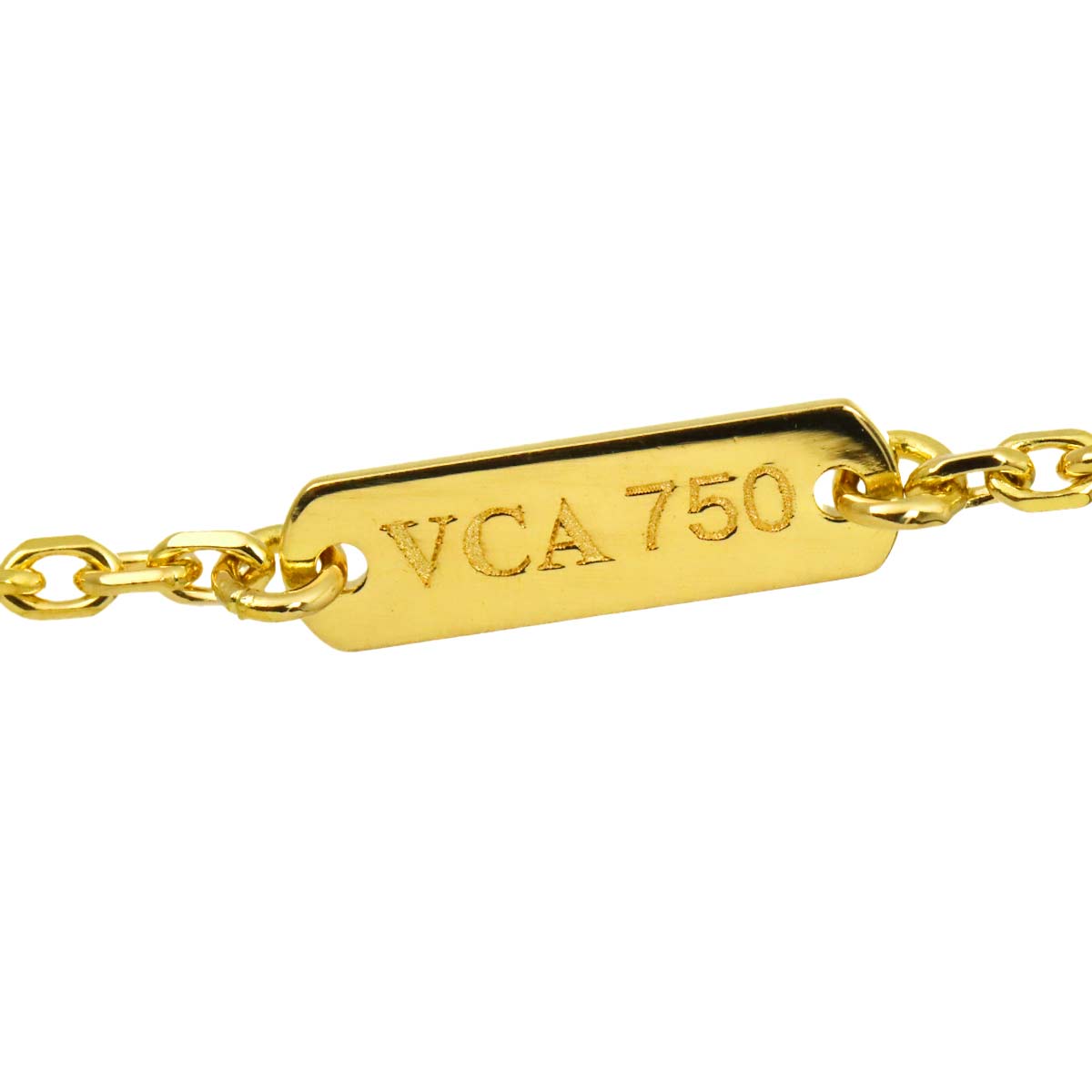 Vintage Alhambra Onyx Necklace 18K YG 750