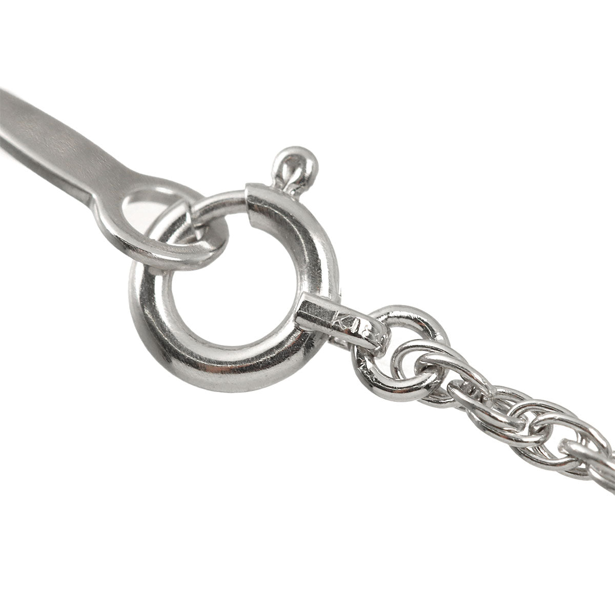 Baroque Pearl Diamond Necklace 18K White Gold 750
