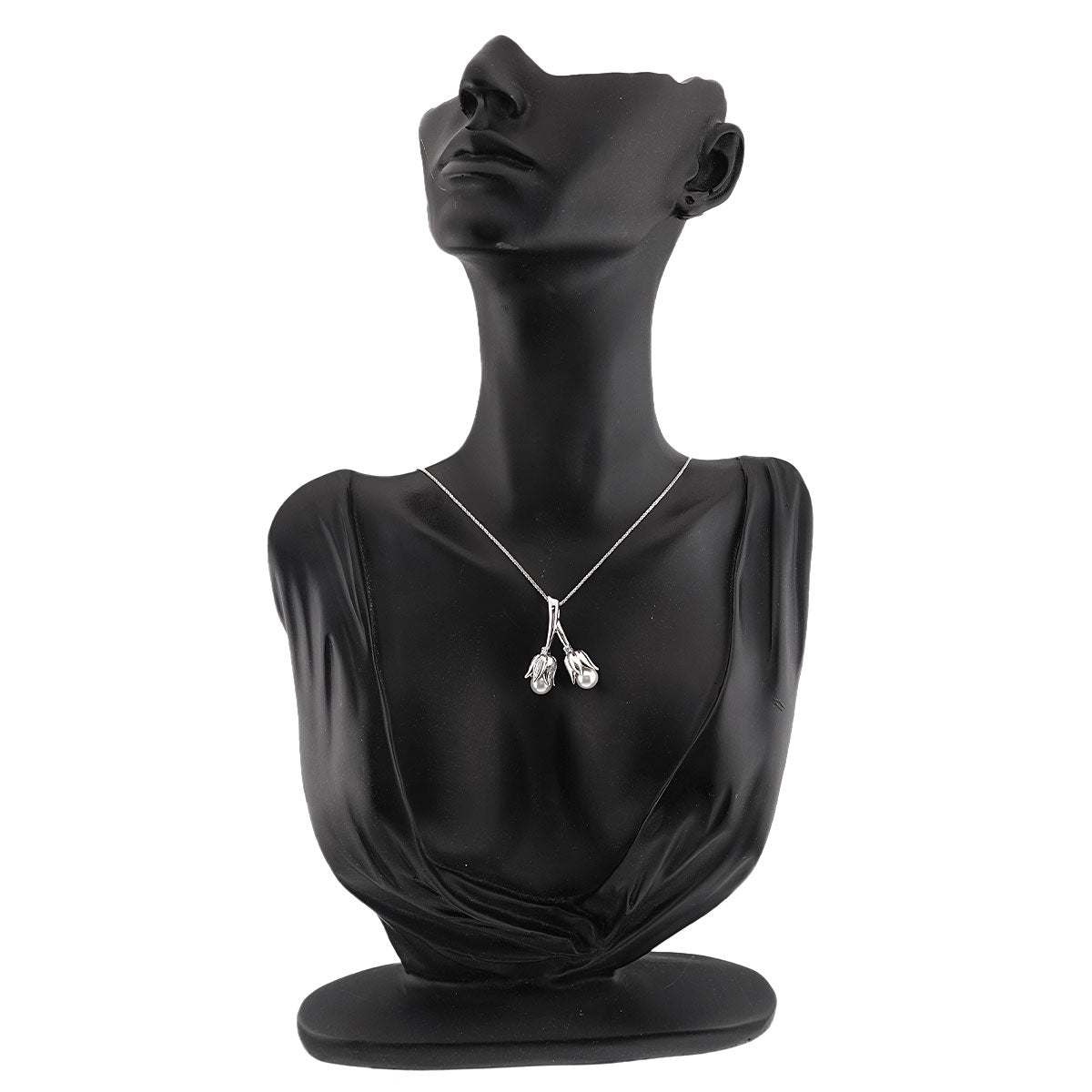 Akoya Pearl 7.0mm Diamond 0.15ct Necklace 18K WG 750