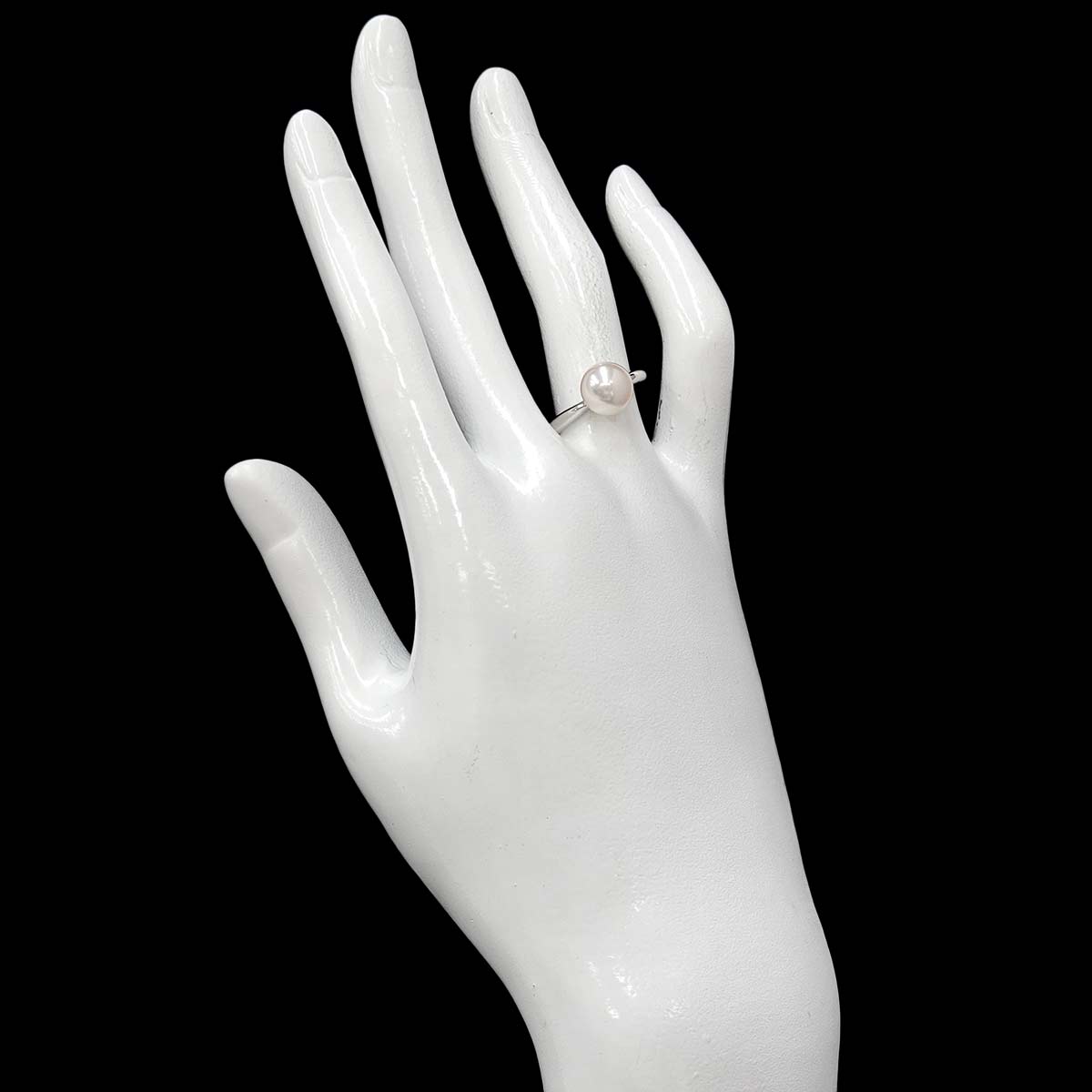 Akoya Pearl 8.4mm Ring 18K WG 750 6(US)