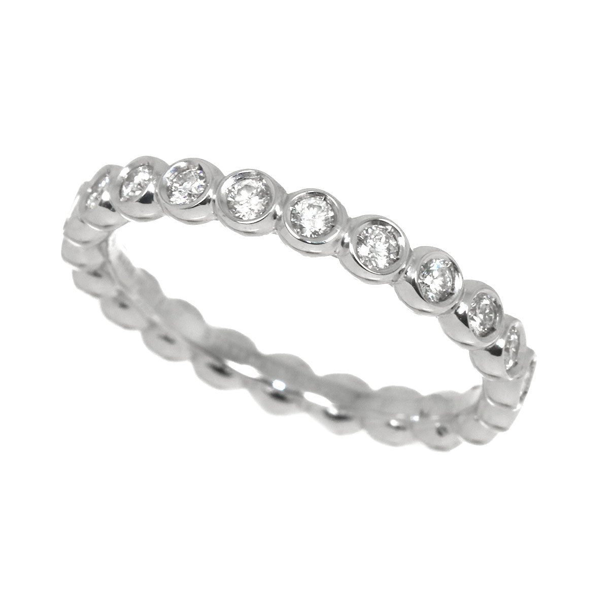 Diamond Ring 18K WG 750 Size10 5.25(US)