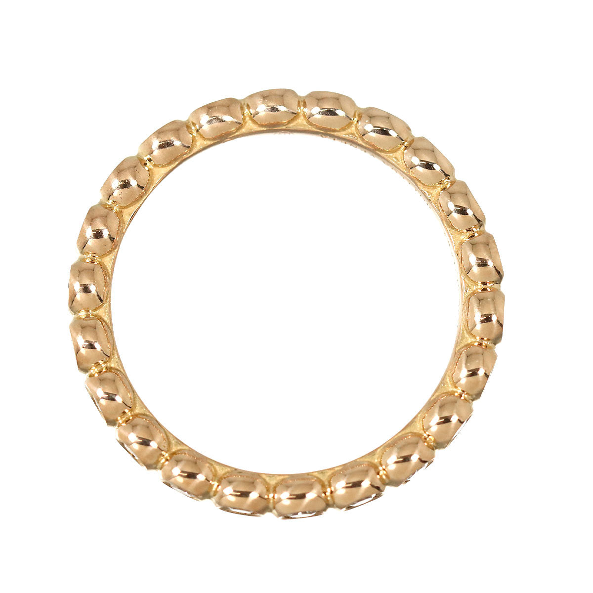 Diamond Ring 18K PG 750 size10 5.25(US)