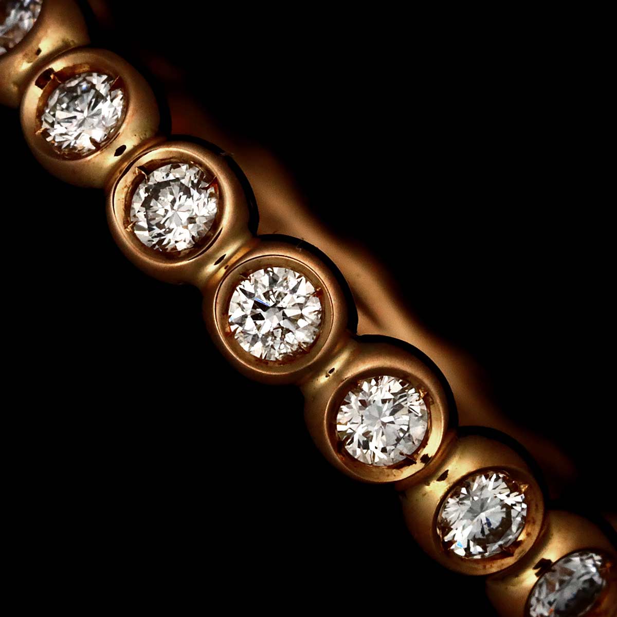 Diamond Ring 18K PG 750 size10 5.25(US)