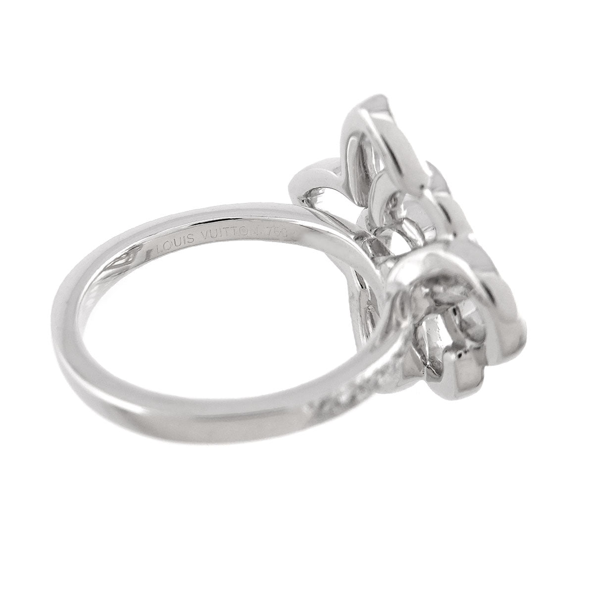 Fleur Aldant Diamond Ring 18K WG size54 6.75(US)