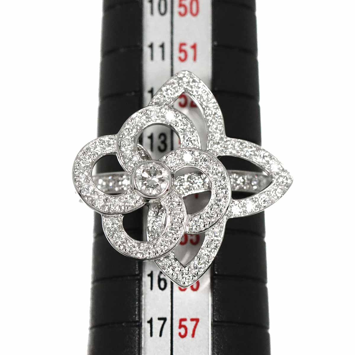 Fleur Aldant Diamond Ring 18K WG size54 6.75(US)