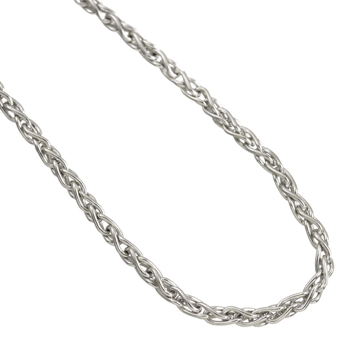 Chain Necklace 18K White Gold 750