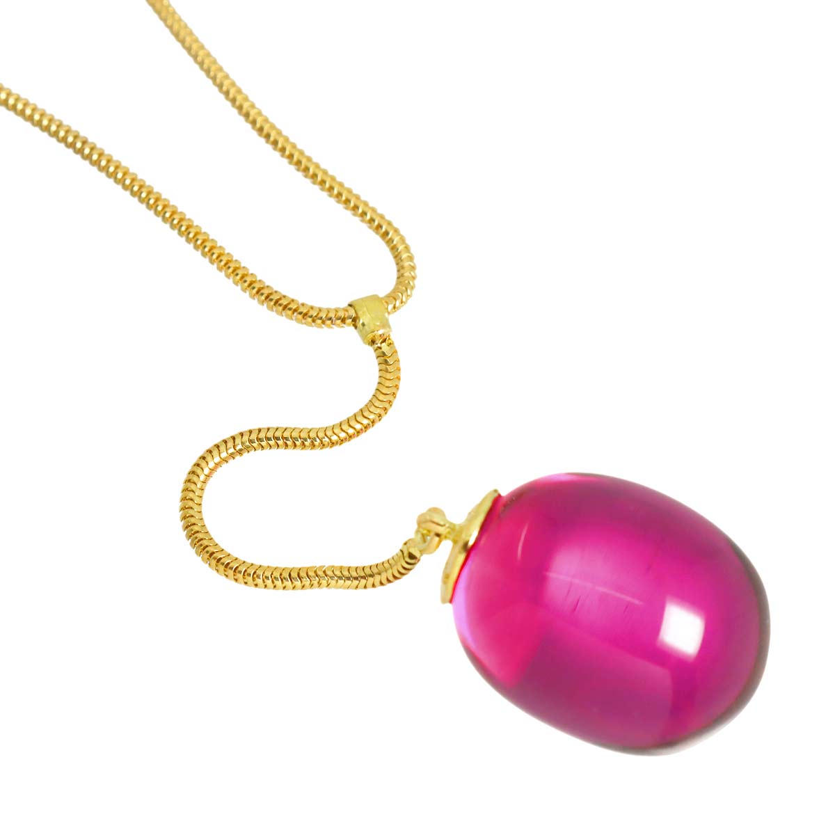 Tentation Crystal Necklace 18K Yellow Gold 750