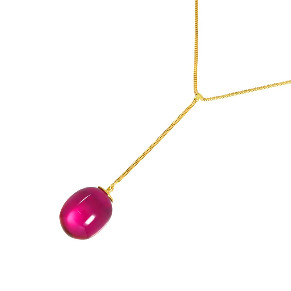 Tentation Crystal Necklace 18K Yellow Gold 750