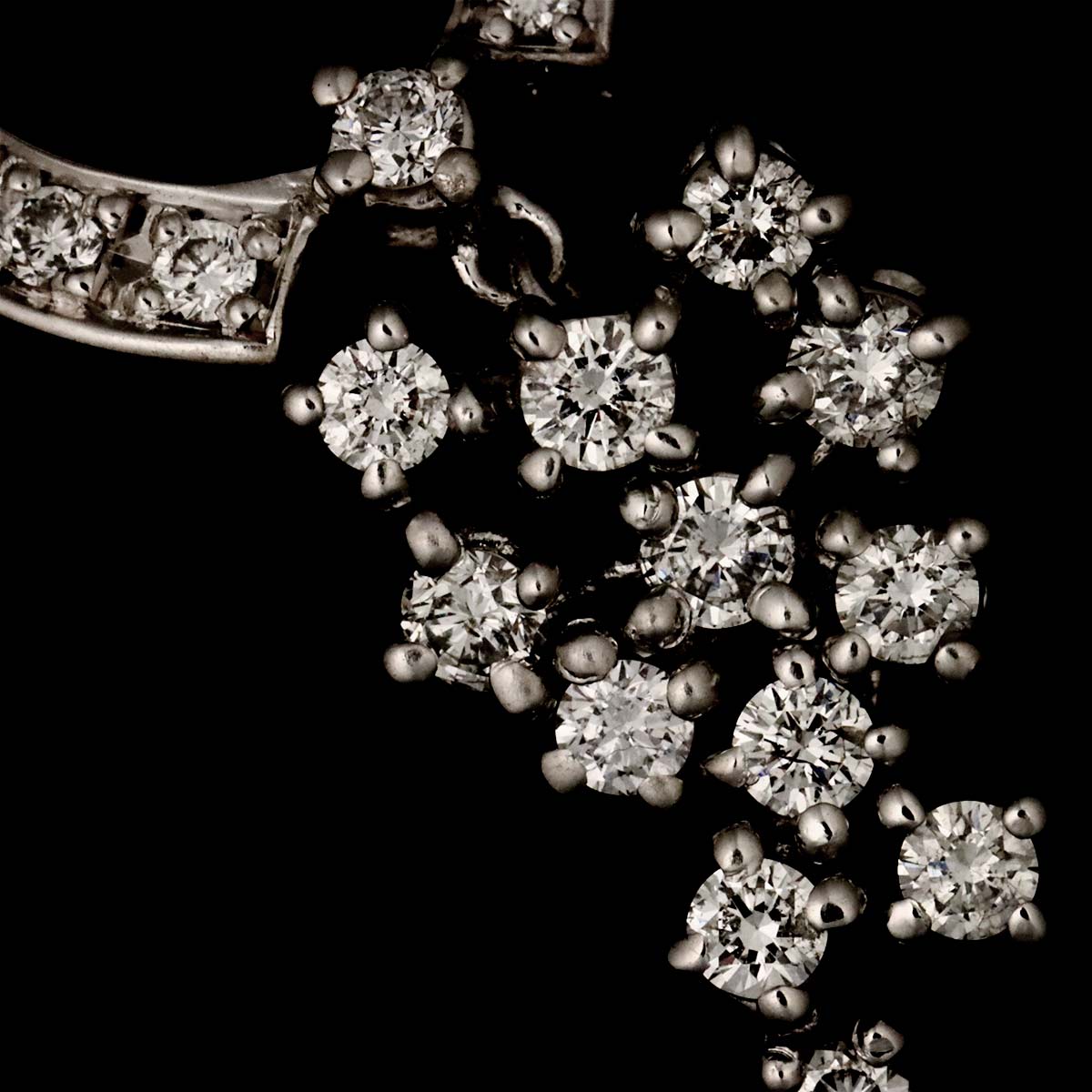 Diamond 0.620ct Necklace 18K White Gold 750