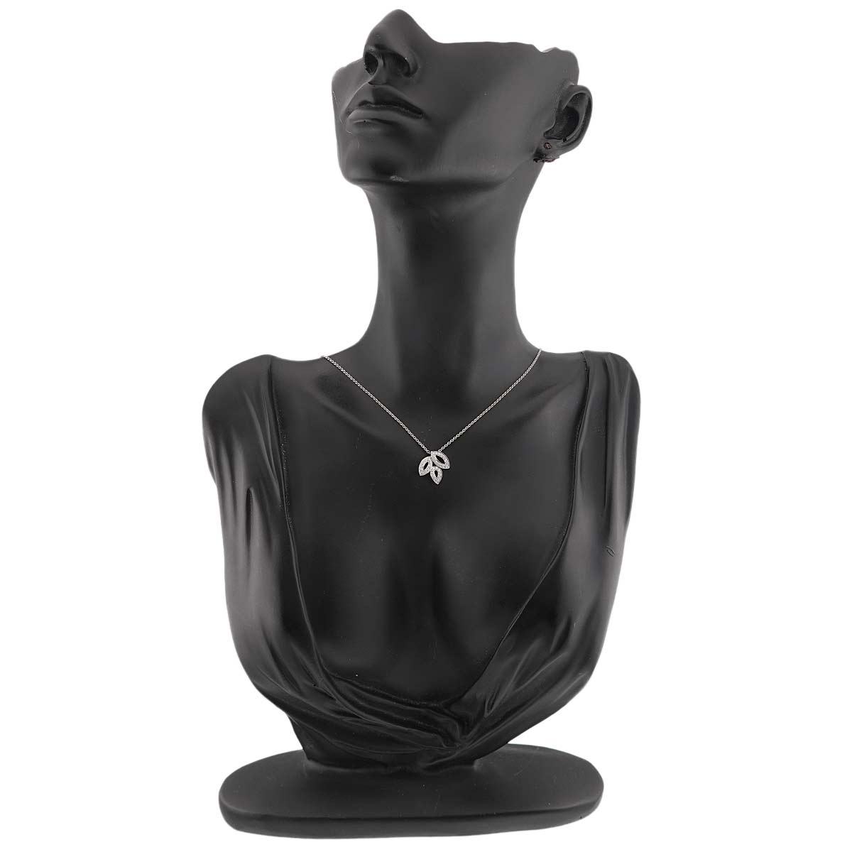 Lily Cluster Mini Diamond Necklace Pt