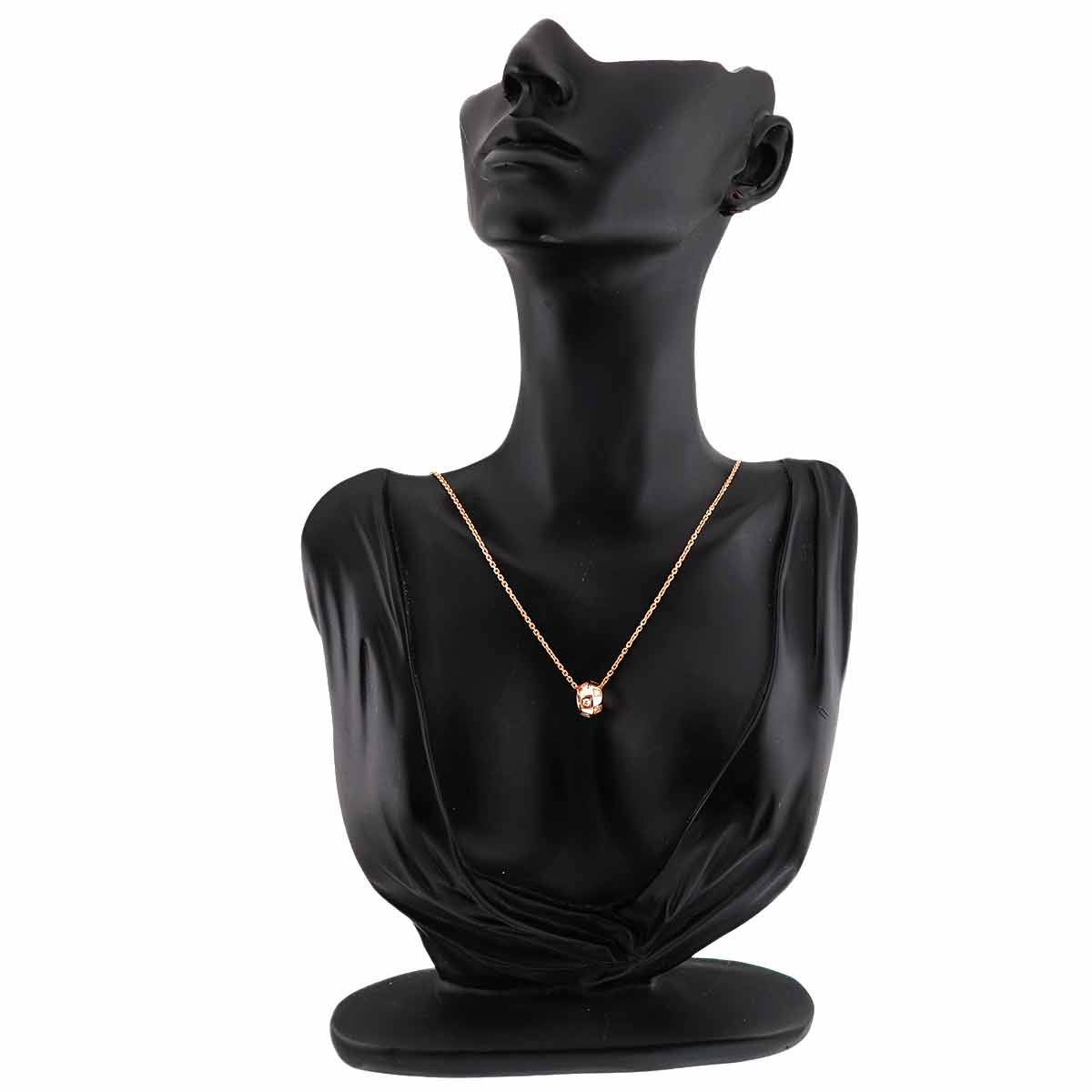 Damier Diamond Necklace 18K PG 750