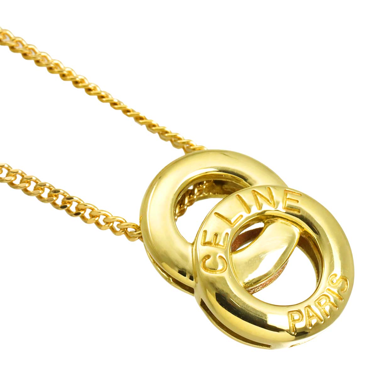 Logo Necklace 18K YG Yellow Gold 750