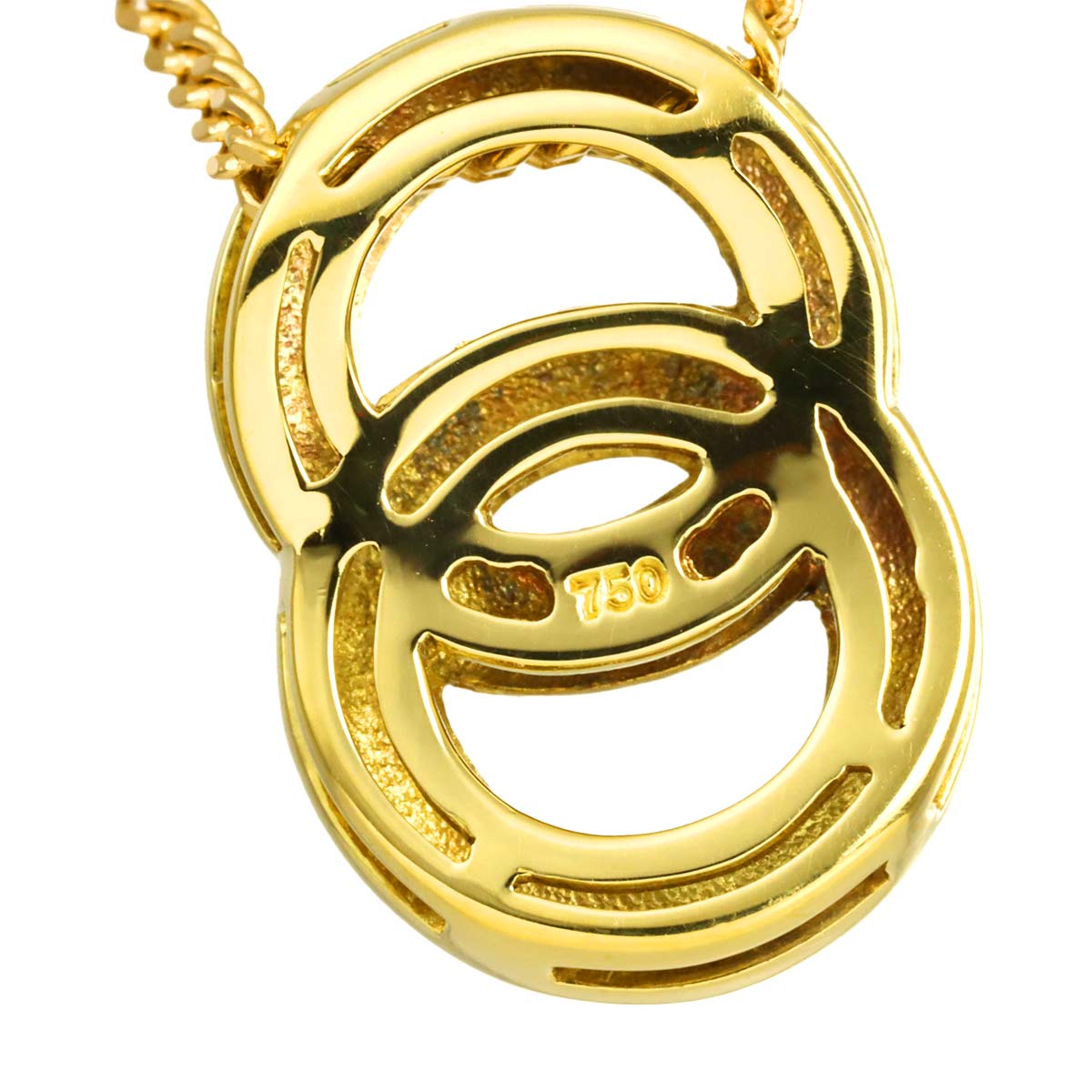 Logo Necklace 18K YG Yellow Gold 750