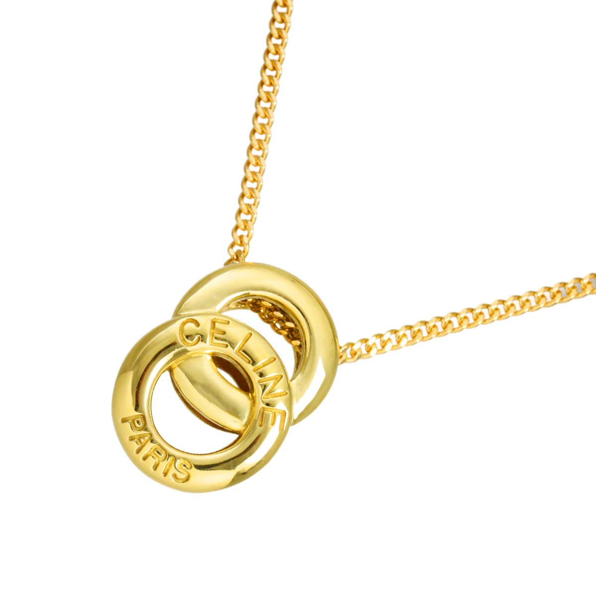 Logo Necklace 18K YG Yellow Gold 750