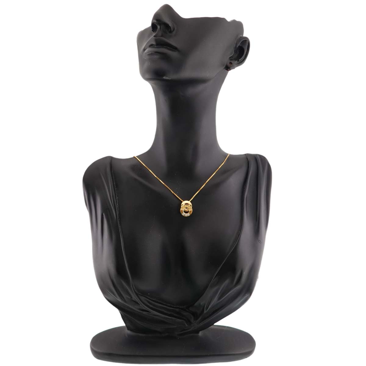 Logo Diamond 0.08ct Necklace 18K YG Yellow Gold 750