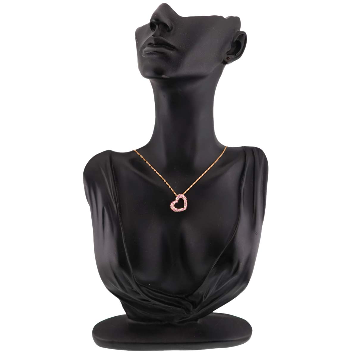 Sapphire 0.57ct Diamond 0.13ct Necklace 18K PG 750
