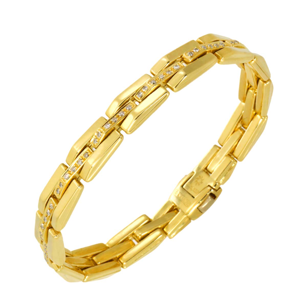 Diamond Bracelet 18K Yellow Gold 750