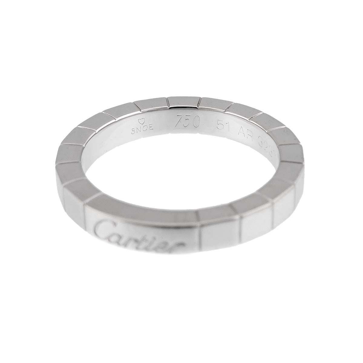 Laniere Ring 18K White Gold 750 Size51 5.5-5.75(US)
