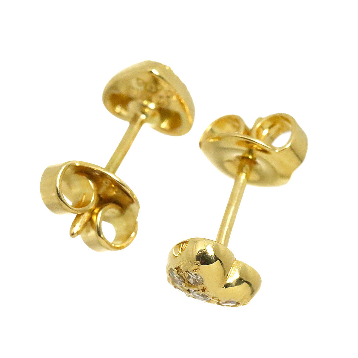 Diamond 0.06ct/0.06ct Earrings Pierced 18K YG 750
