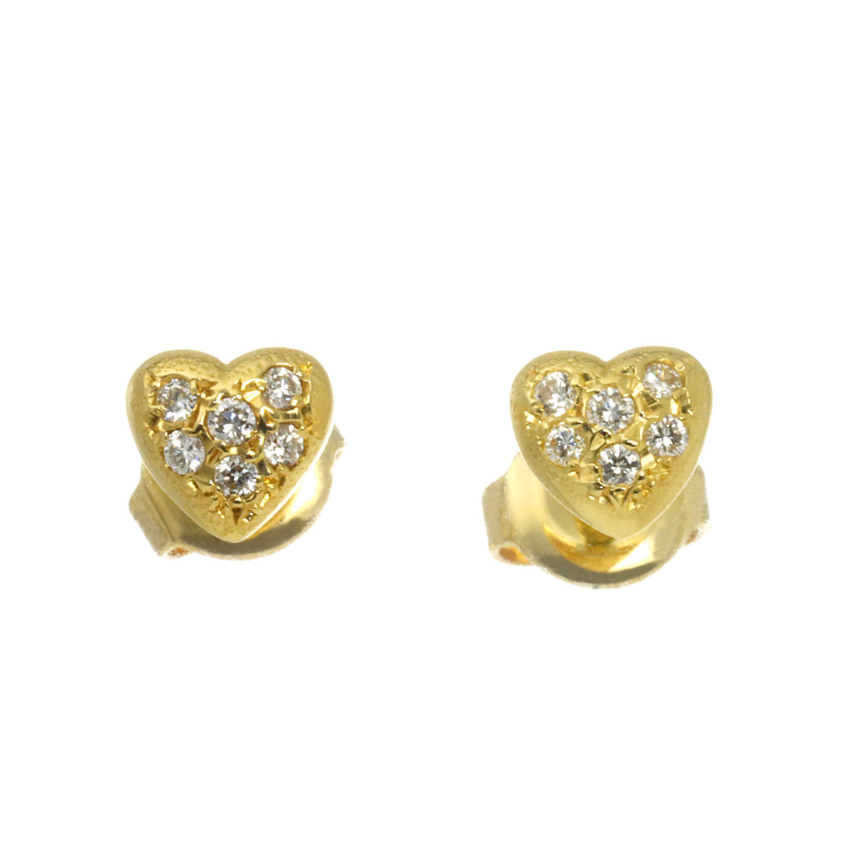 Diamond 0.06ct/0.06ct Earrings Pierced 18K YG 750