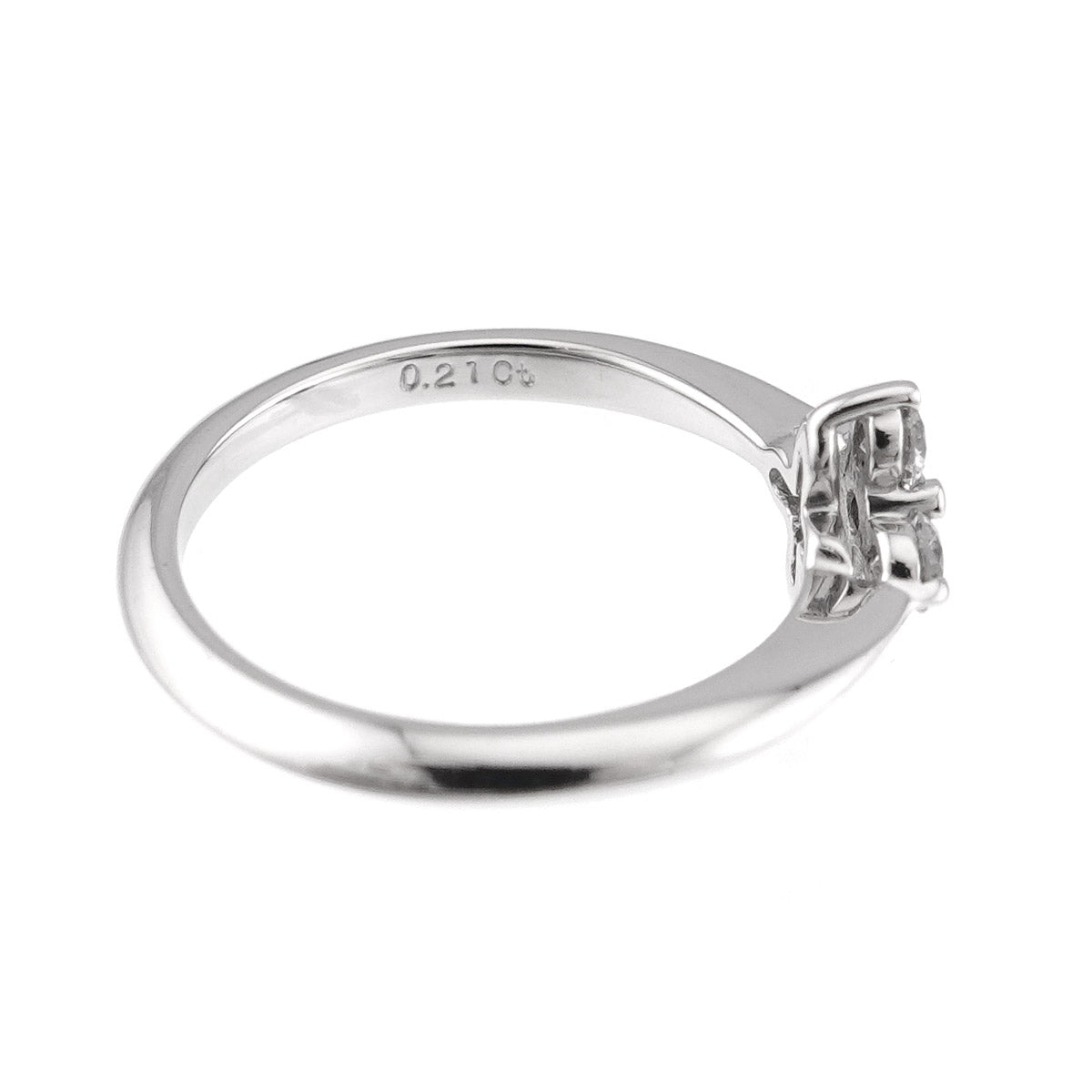 Diamond 0.21ct Ring 18K WG 750 size4(US)